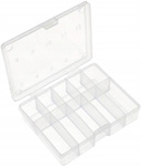 Organizer 10 compartments - Plastic box 59x47x15mm - lockable container