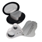 Jewelers Magnifier with Illumination - Pocket - 30x 60x With LED