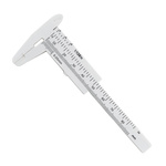 Mini plastic caliper 0-80 mm - white - measuring tool