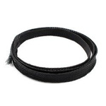 5mm cable braid - polyester braid/ braid - black - 1mb
