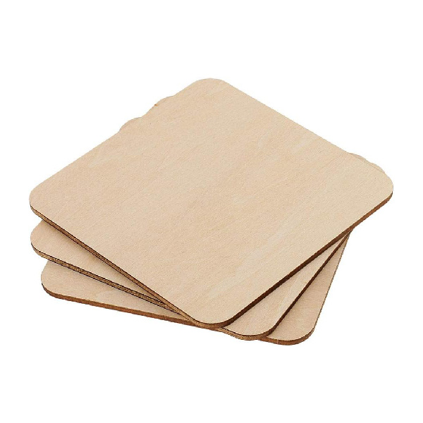 Sklejka 3mm - Zestaw 10szt - Formatka Do Lasera - 75x75mm