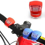 Silicone bicycle light - 2xLED red - Bicycle light
