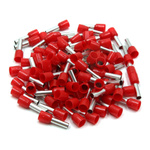 VE7508 sleeved cable terminal with insulation - red 1mm2 - 100pcs - Konektor