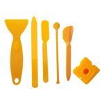 Silicone and acrylic tool set - 6 pieces - grout accessories