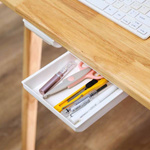 Self-adhesive drawer - white - 215x130x28mm - desk organizer for pens and small items