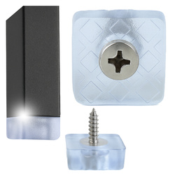 Anti-slip pad for chair N2 22x22x9mm - furniture legs for screw