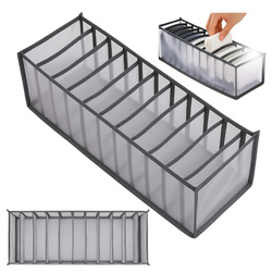 Linen organizer - 11 compartments - drawer insert - folding - fabric