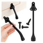 Door Bumper Support 19cm Leg Black Stopper Lock