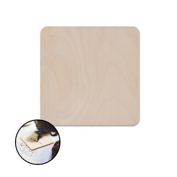 Sklejka 3mm - Zestaw 10szt - Formatka Do Lasera - 75x75mm