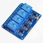 Moduł przekaźnika 4-kanały - 5V - 10A/250V - z optoizolacją - Arduino