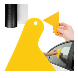 Carbon foil sticker squeegee 77x110mm - Adhesive remover scraper