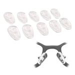 Set of interchangeable 8x15.6mm nose pads for glasses - 5 pairs - silicone nose pads.