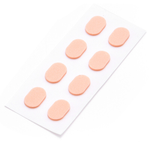 Non-slip eyeglass nose pads - beige - 1.5mm - 8 pieces - foam stickers