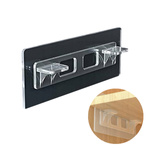 Self-adhesive bracket for shelf - 50x120mm - double - support - holder