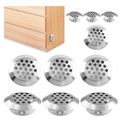 19mm round stainless steel ventilation grille - 10pcs