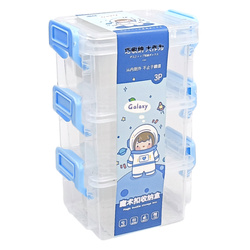 Mini Organizers Set With Buckle 3 Storage Boxes 53x64x45mm