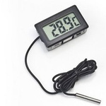 LCD Thermometer With Probe In Case -50C To 110C - Temperature Meter