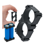 Plastic 1x2 case for packing Li-Ion 18650 batteries - for 2 pcs.