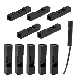 Wtyk kołkowy 2,54mm - 1 pin - 10 szt - osłonka - do układów elektronicznych