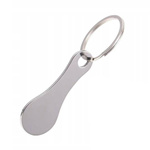 Shopping cart token - metal key ring - mini coin