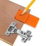 Template for installation of 35mm and 40mm hinges - furniture inner hinges