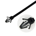 Cable tie with clip 178x8mm type 4- black- 1pc