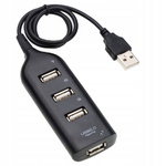 HUB Slim  4x USB 2.0 - Rozgałęźnik  - Port Splitter - Multiport