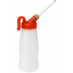 Oil bottle 180ml with slanted applicator - liquid dispensing container