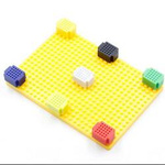 Contact boards with base - 25 pin - educational set - 6 colors