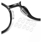 Silicone Eyeglass Noses - Transparent - Self-adhesive - 5 pairs