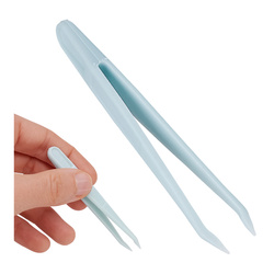 Plastic tweezers - 8cm - straight - universal tweezers