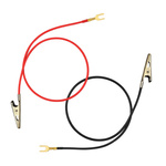 Connecting cable 20cm - fork connector-crocodile - for building simple electrical circuits