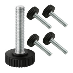 5x Pokrętło Radełkowane M5 10mm – Gałka ze Śrubą i Łbem Bakelitowym Zestaw