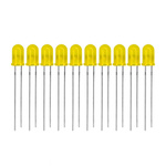 LED 5mm yellow diffusion LED 20mA - 10 pcs