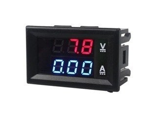 Voltmeter and ammeter 0-100V 10A ver. V2.0 - 0.56' Red/Blue encapsulated