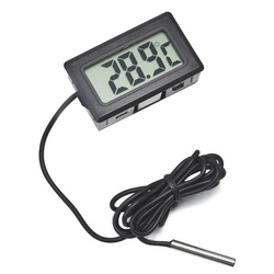 Termometr LCD Z Sondą W Obudowie -50C Do 110C - Miernik Temperatury