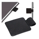 Pen holder - self-adhesive - black - for notebook