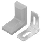 Corner connector for furniture 28x18mm - white - Furniture bracket - Angle support