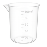 Plastic cup with measure 100ml - measuring cup