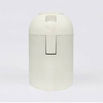 E27 socket with smooth shell - white - Plastic socket