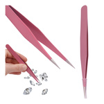 Straight modeling tweezers - tweezers for eyelash extensions