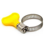 Butterfly clamp 13x19mm - metal worm clamp for pipes and hoses