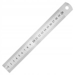 Metal ruler 20 cm - 8 inches - 0.3mm- double-sided - precise