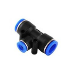 Plug connector tee T PE-10mm - Pneumatic quick coupling for water