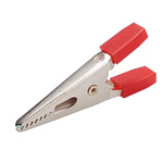 Battery crocodile - red clip - 50mm