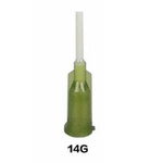 PP 14G dispensing needle for glue - paste - flux - with flexible tip