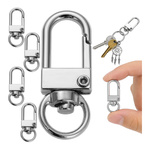 Carabiner for Keys Small Metal with Swivel 35mm Carabiners 5 pieces