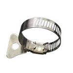 Worm clamp with butterfly 19x29mm - metal clamp for pipes and hoses