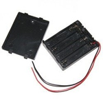 4xAAA 1.5V battery basket - basket with lid and switch