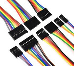 4-PIN ribbon cable - 40cm - 2.54mm raster - DuPont female-female - Transition - Servo plugs (Futaba)